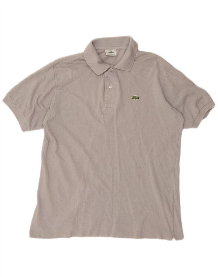 Polo da uomo LACOSTE taglia 4 in cotone grigio medio
