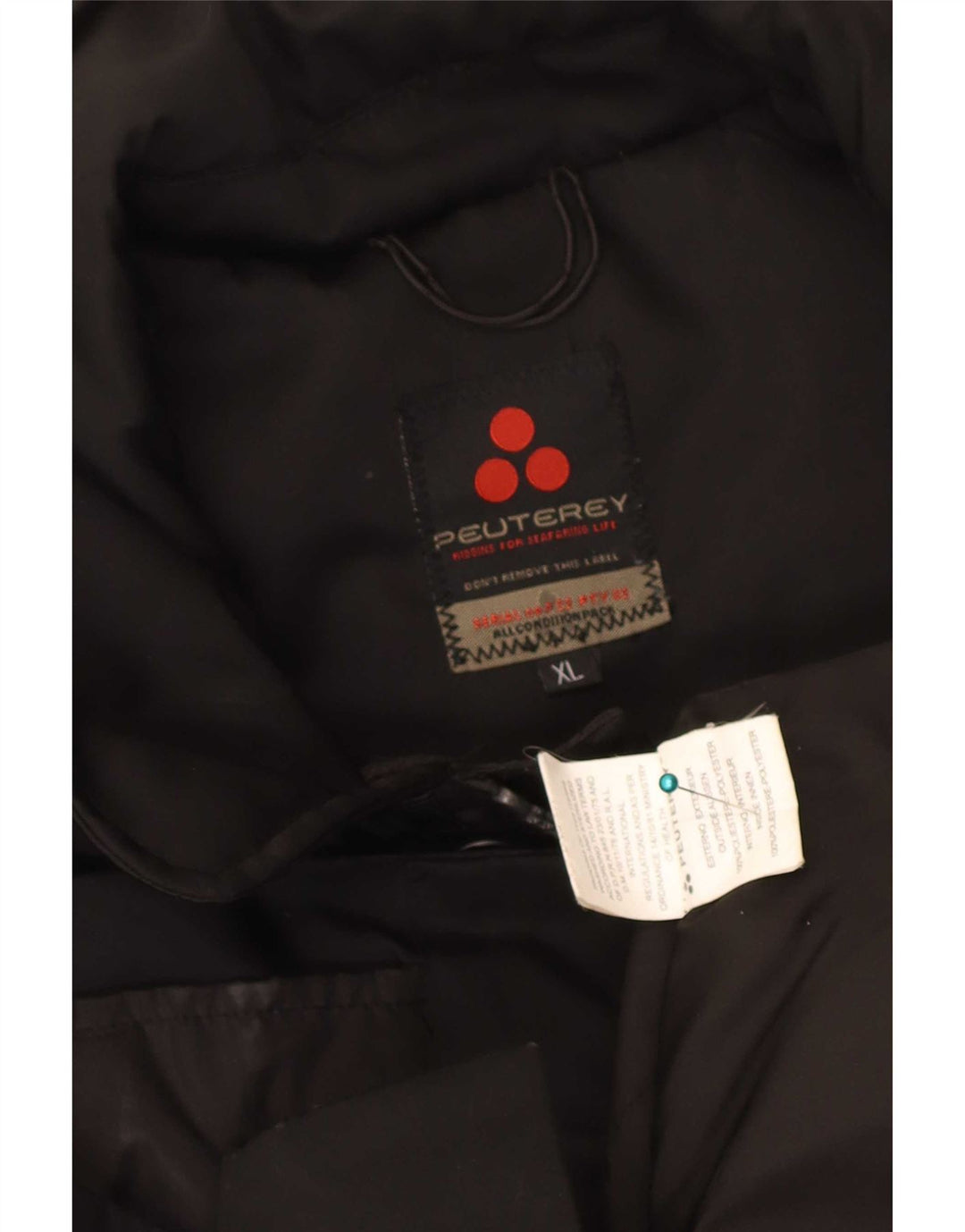 Giacca a vento da uomo PEUTEREY UK 42 XL Poliestere nero