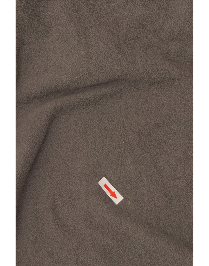 Maglione in pile da uomo Rohan con bottone e collo piccolo in poliestere grigio