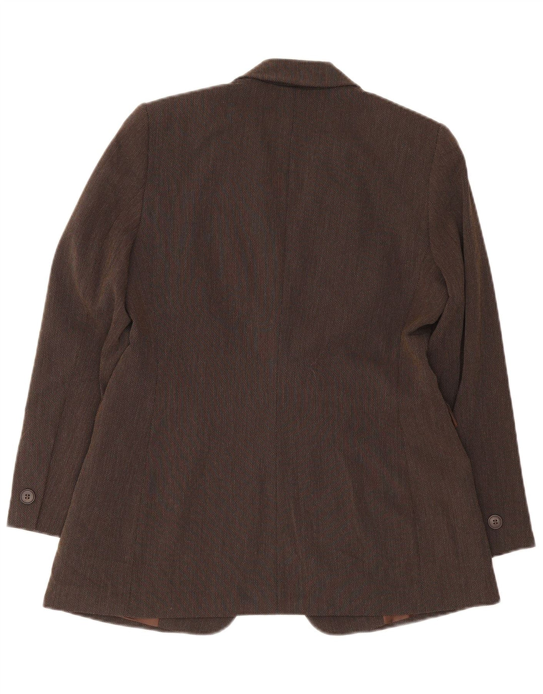 Giacca blazer a 1 bottone Marks & Spencer da donna UK 14 grande viscosa marrone