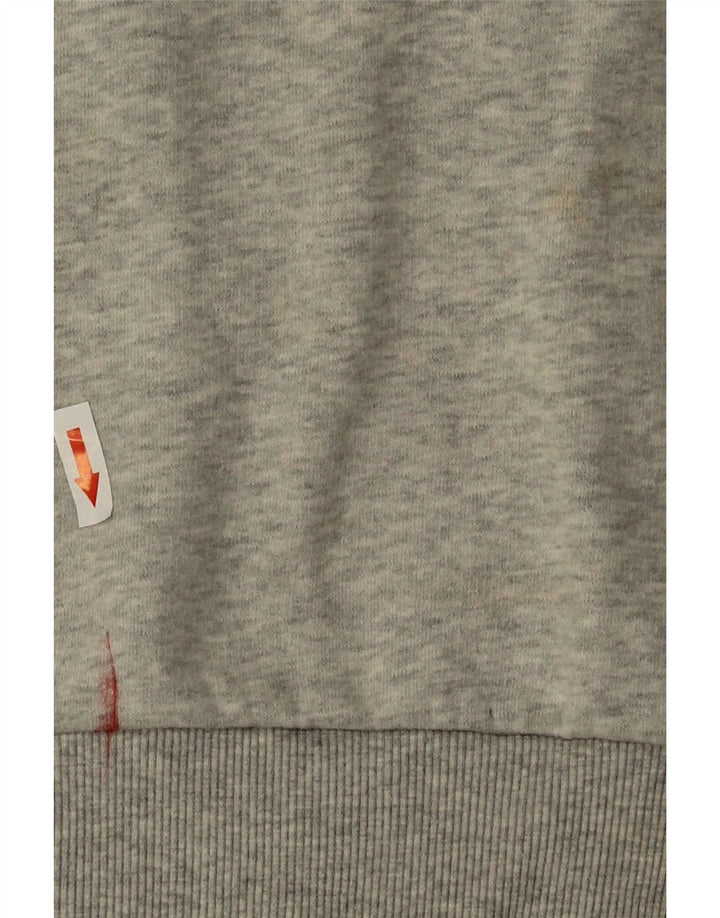 Felpa oversize da donna Superdry Maglione UK 16 Large Grigio Cotone