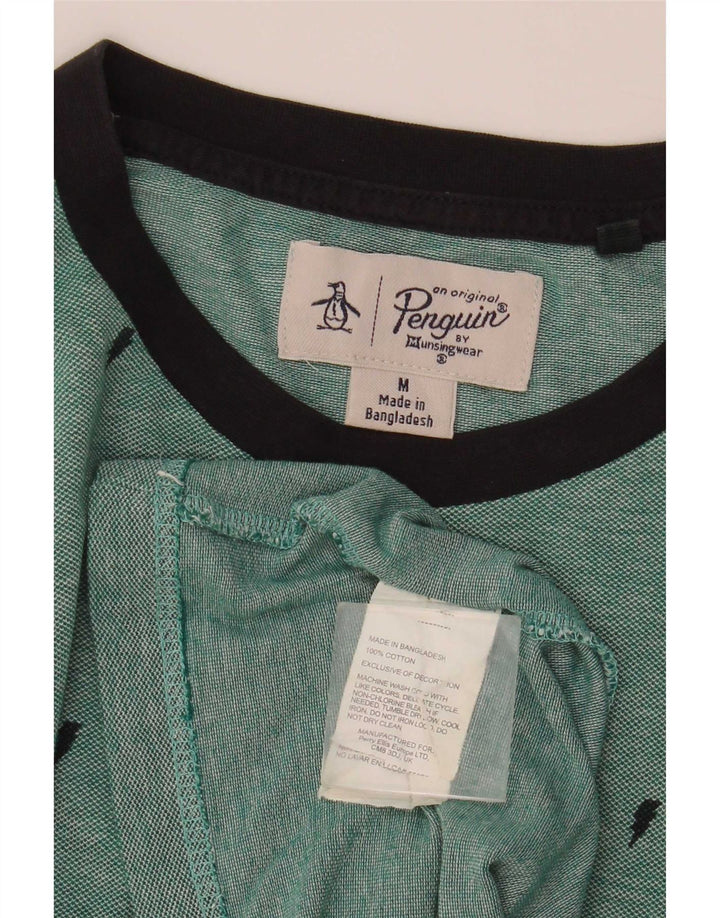 T-shirt da uomo Penguin Top in cotone verde medio
