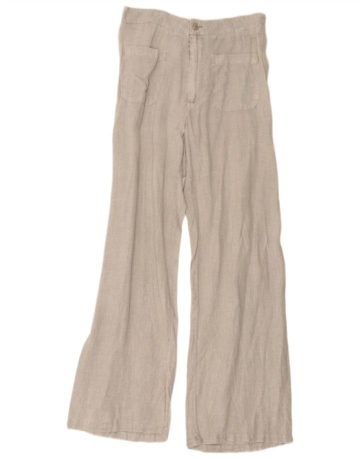 Pantaloni casual a gamba larga da donna Zara medi W28 L32 grigi