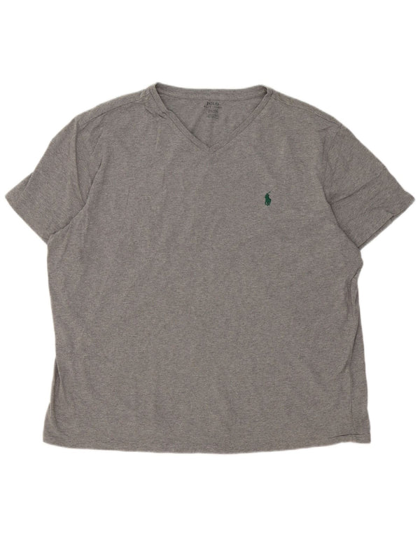 T-shirt da uomo Polo Ralph Lauren Top 2XL in cotone grigio