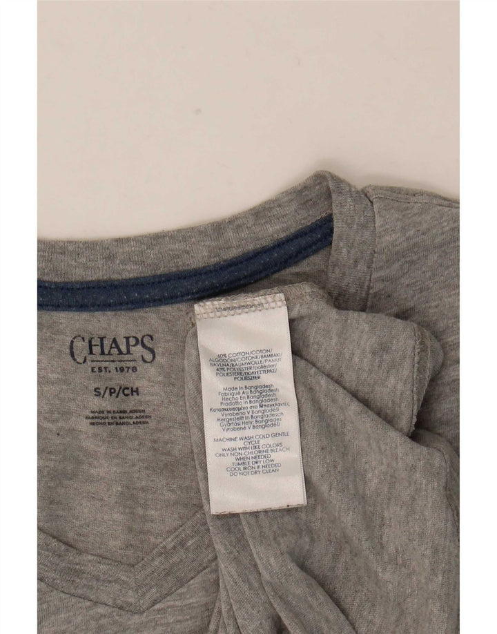 T-shirt da donna Chaps Top UK 10 piccolo cotone chiazzato grigio