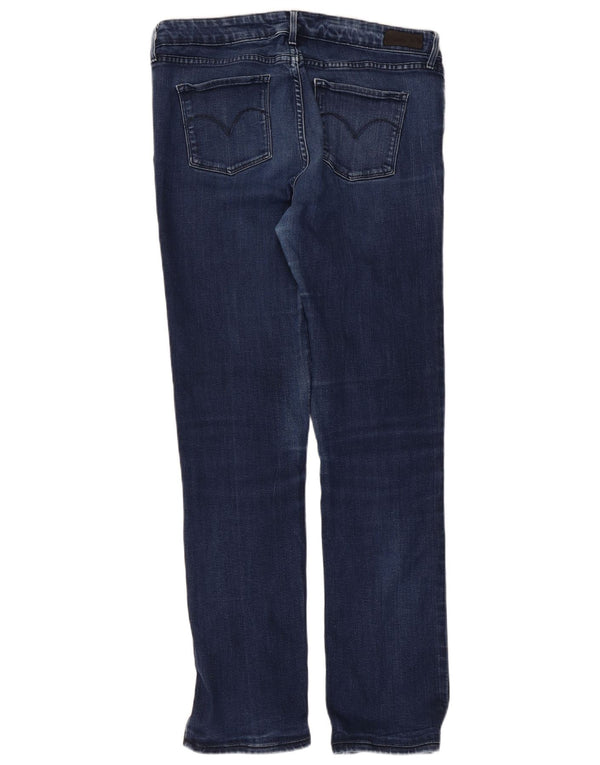 Levi's Jeans slim da donna con leggera curva a vita classica US 12 Large W31 L29 Blu