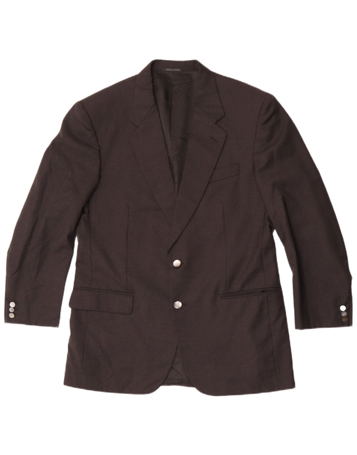 Giacca blazer da uomo a 2 bottoni Pierre Cardin IT 50 grande lana grigia