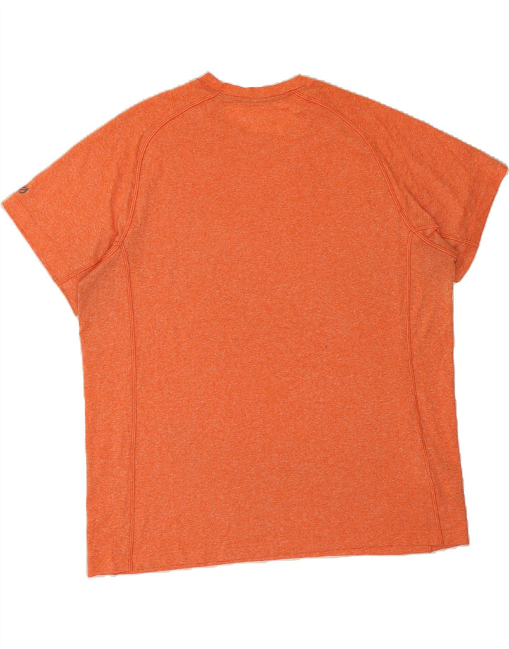 EDDIE BAUER Mens T-Shirt Top XL Orange Polyester Vintage Eddie Bauer and Second-Hand Eddie Bauer from Messina Hembry 