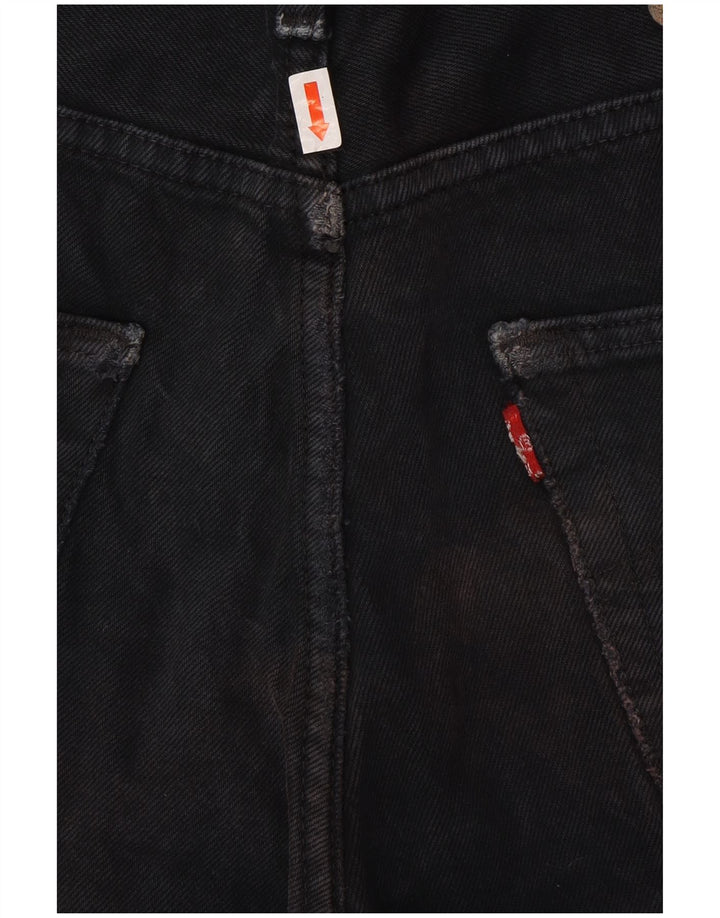 LEVI'S Pantaloncini di jeans 501 da uomo W32 cotone nero medio