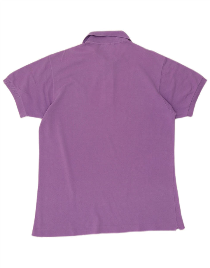 Polo da uomo Lacoste in cotone viola medio