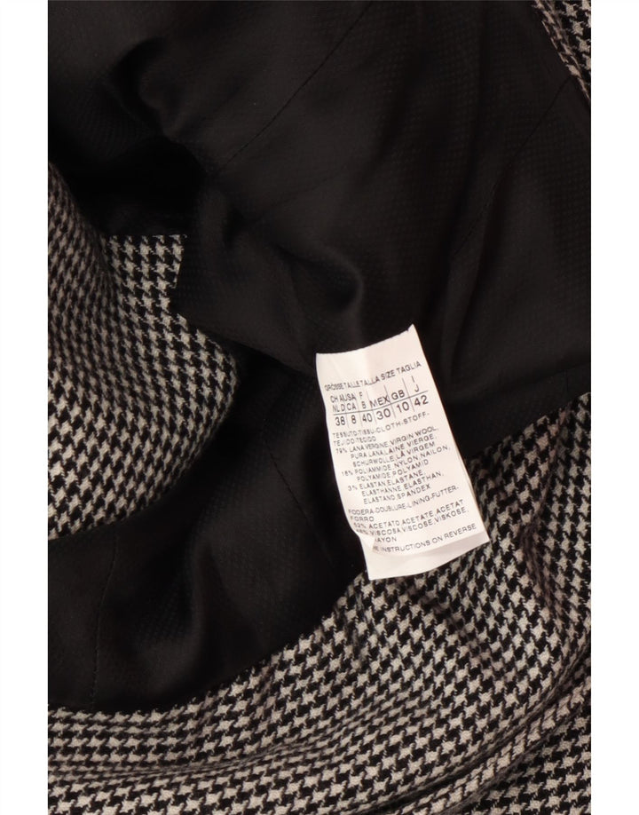 MAX MARA set gonna da donna in 2 pezzi a 4 bottoni UK 10 piccolo W28 grigio classico