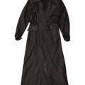 Cappotto in pelle vintage da donna UK 16 grande nero