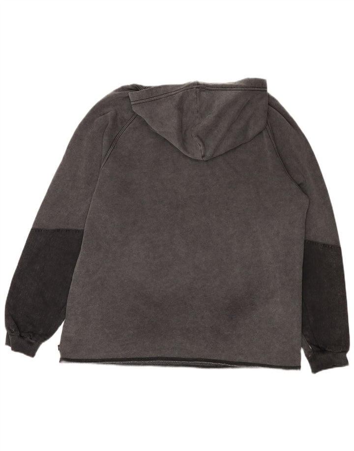 Felpa con cappuccio da uomo Converse piccola in cotone grigio