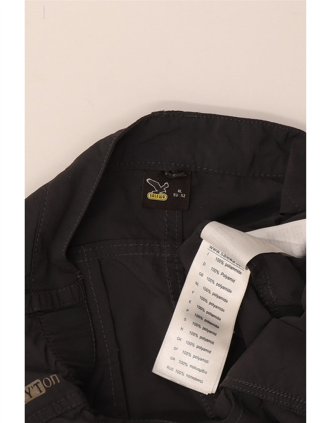 Pantaloncini cargo da uomo SALEWA IT 52 XL W38 Poliammide grigio
