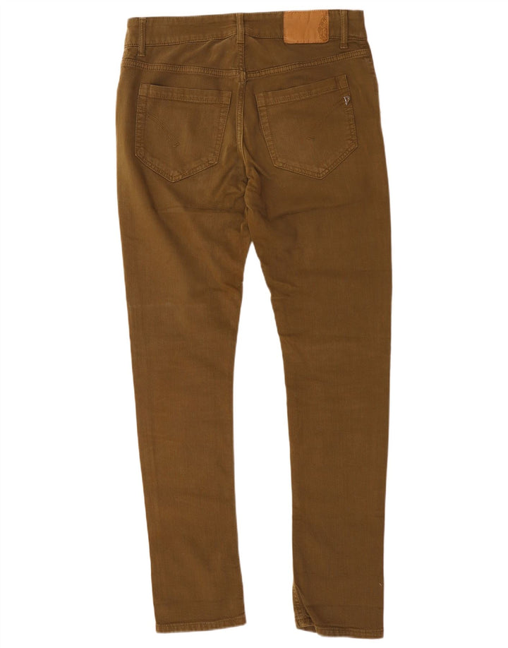 Jeans slim vintage da donna W32 L31 in cotone marrone