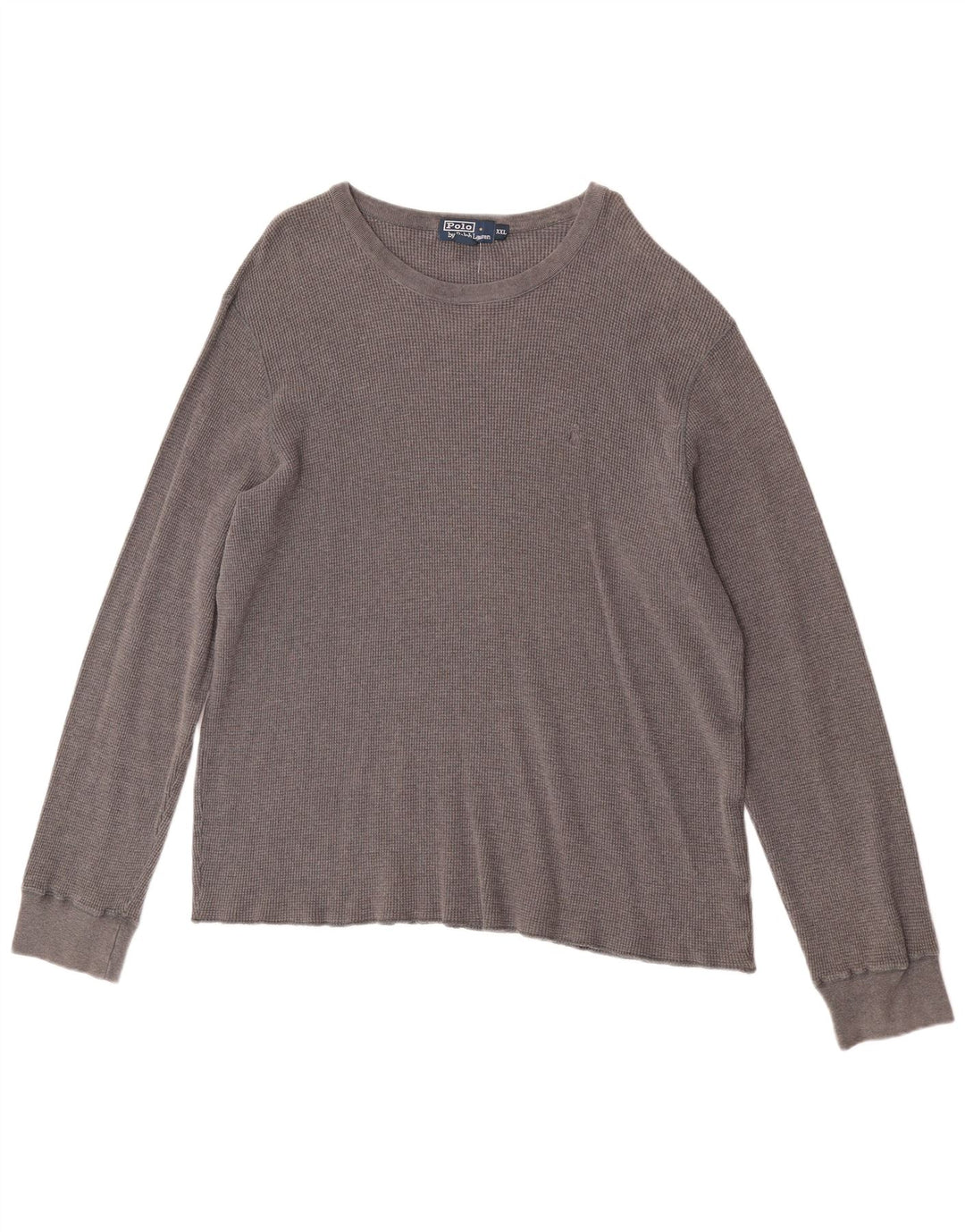 Polo Ralph Lauren Top da uomo a maniche lunghe 2XL in cotone grigio