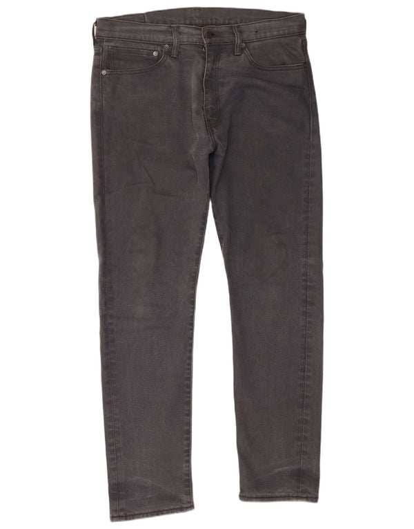Jeans slim da uomo Levi's W34 L32 cotone grigio