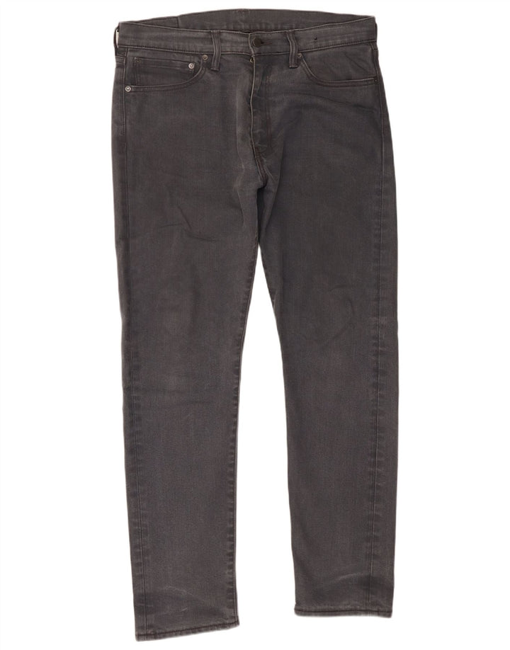 Jeans slim da uomo Levi's W34 L32 cotone grigio