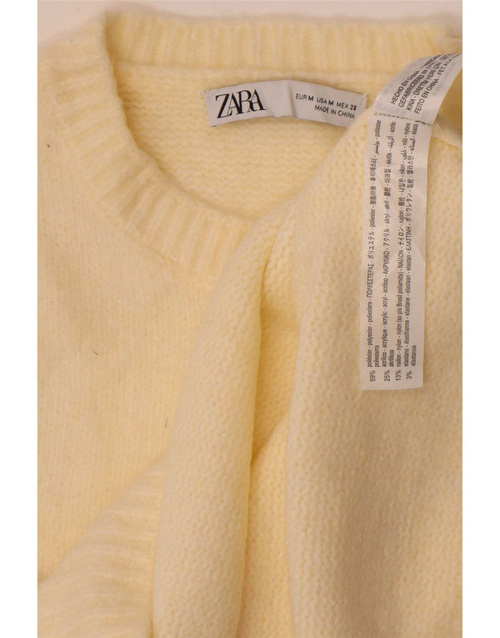 Canotta canotta da donna Zara UK 12 poliestere bianco sporco medio
