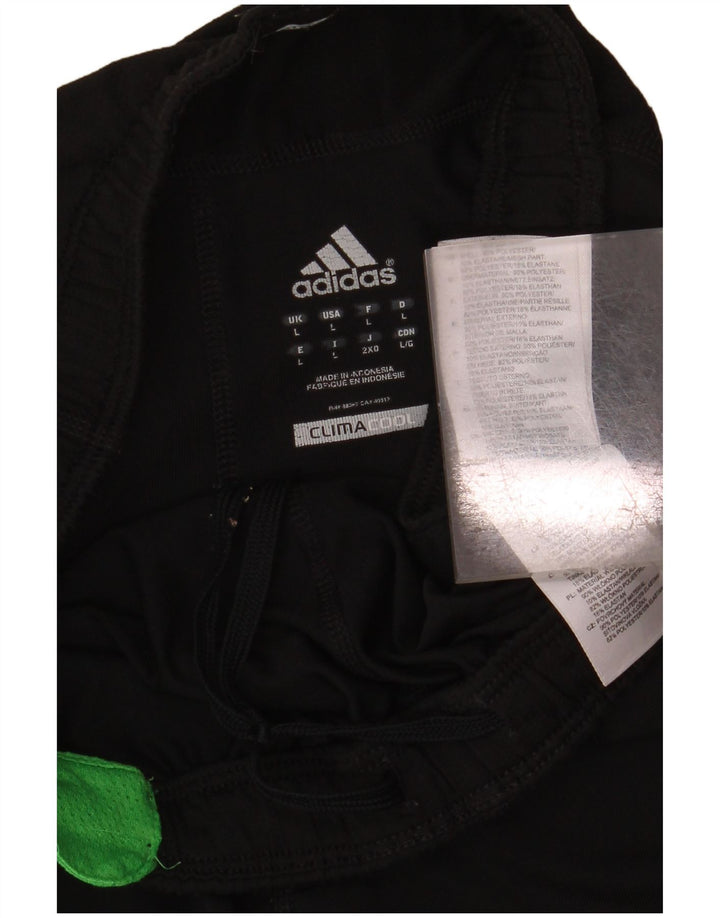 Pantaloncini sportivi Adidas Climacool da uomo grandi in poliestere nero