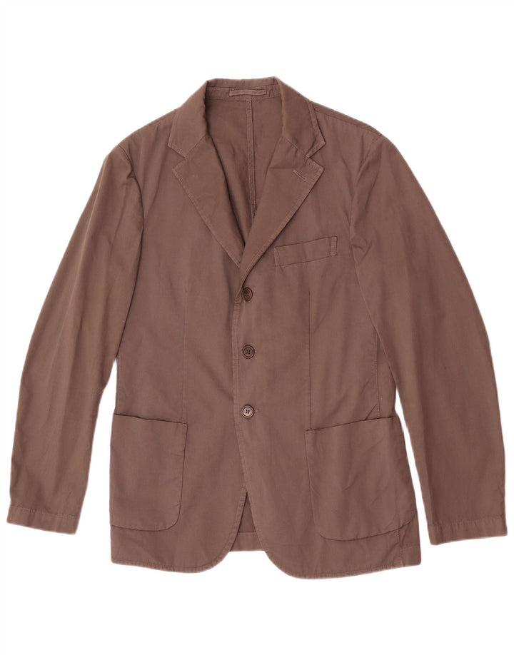 Giacca blazer da uomo a 3 bottoni Aspesi UK 36 piccola marrone