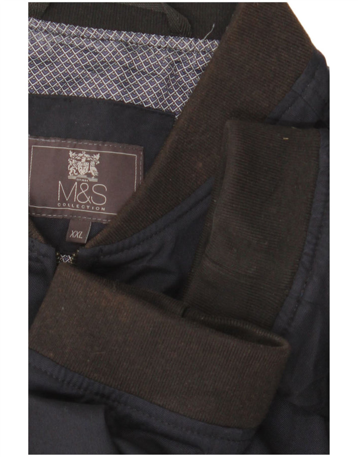 Giubbotto bomber da uomo Marks & Spencer UK 44 2XL Blu navy