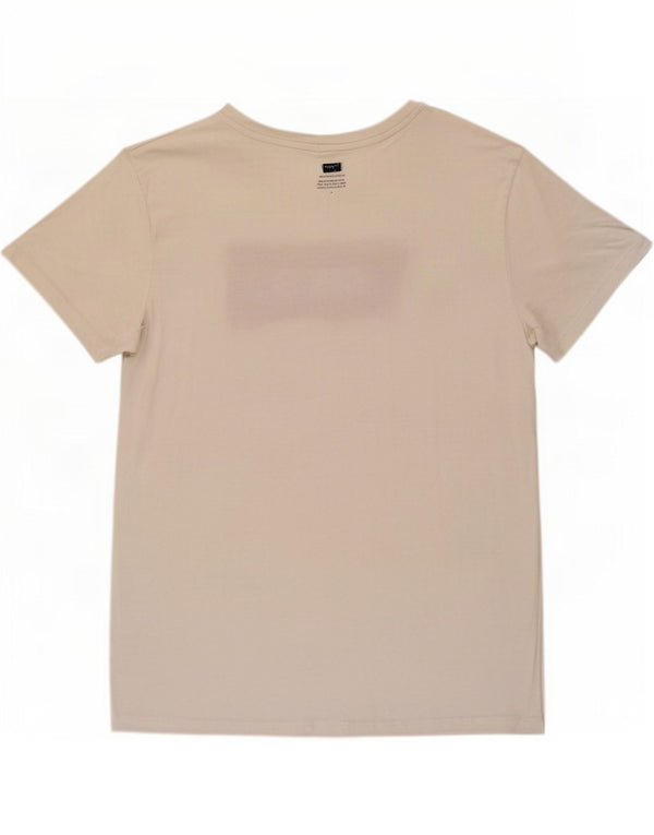 T-shirt grafica da donna Levi's Top UK 12 cotone bianco medio