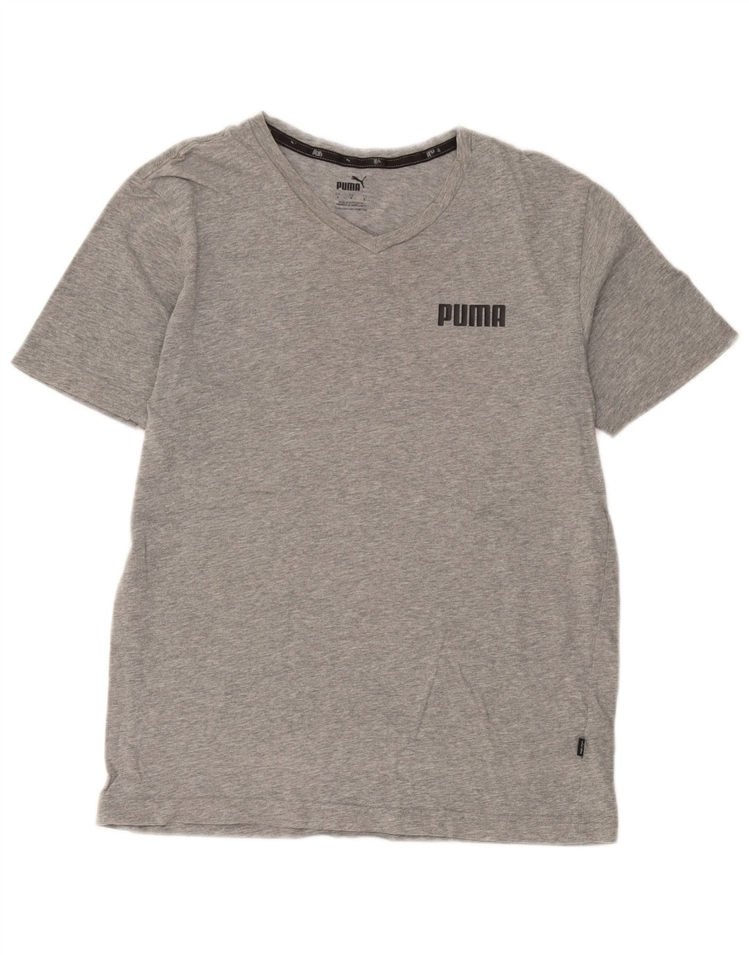 T-shirt da uomo Puma Top Small in cotone grigio
