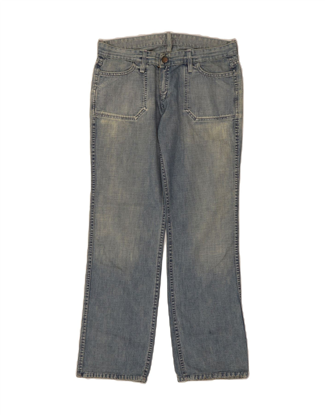MELTIN' POT Womens Reversible Straight Jeans W29 L31 Blue Cotton Vintage Meltin' Pot and Second-Hand Meltin' Pot from Messina Hembry 