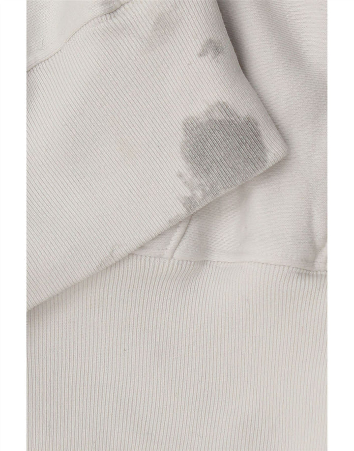 Maglione con cappuccio da uomo Champion grande in cotone bianco