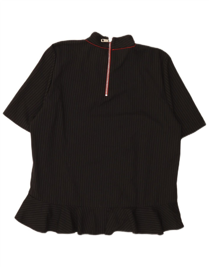 Top in camicetta da donna Zara UK 14 Poliestere color block medio nero