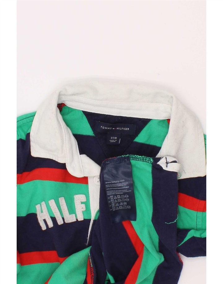 Polo da rugby grafica per ragazzi Tommy Hilfiger 2-3 anni multicolore