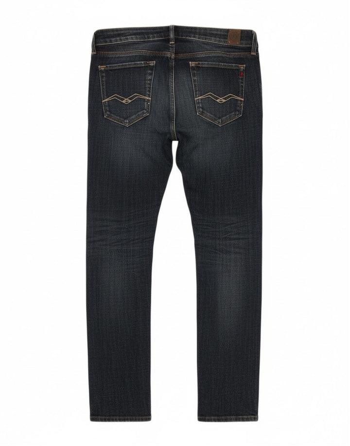Jeans slim Replay D-Rose da donna W28 L32 cotone blu navy