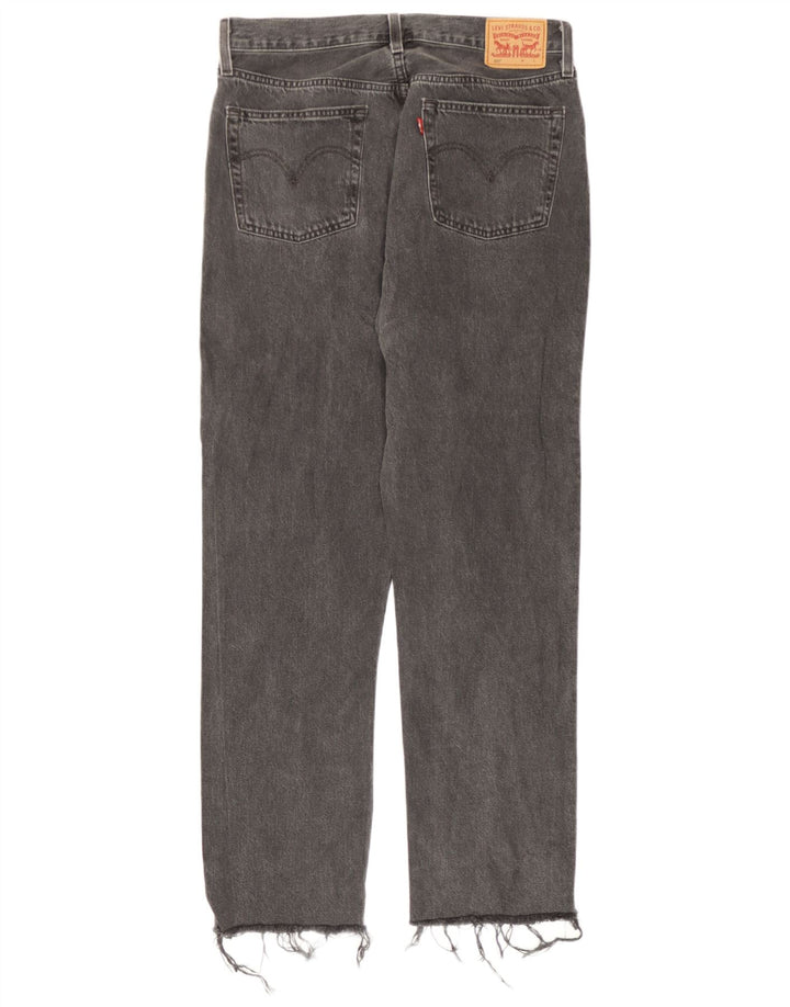 Jeans dritti Levi's 501 da donna W30 L30 cotone grigio