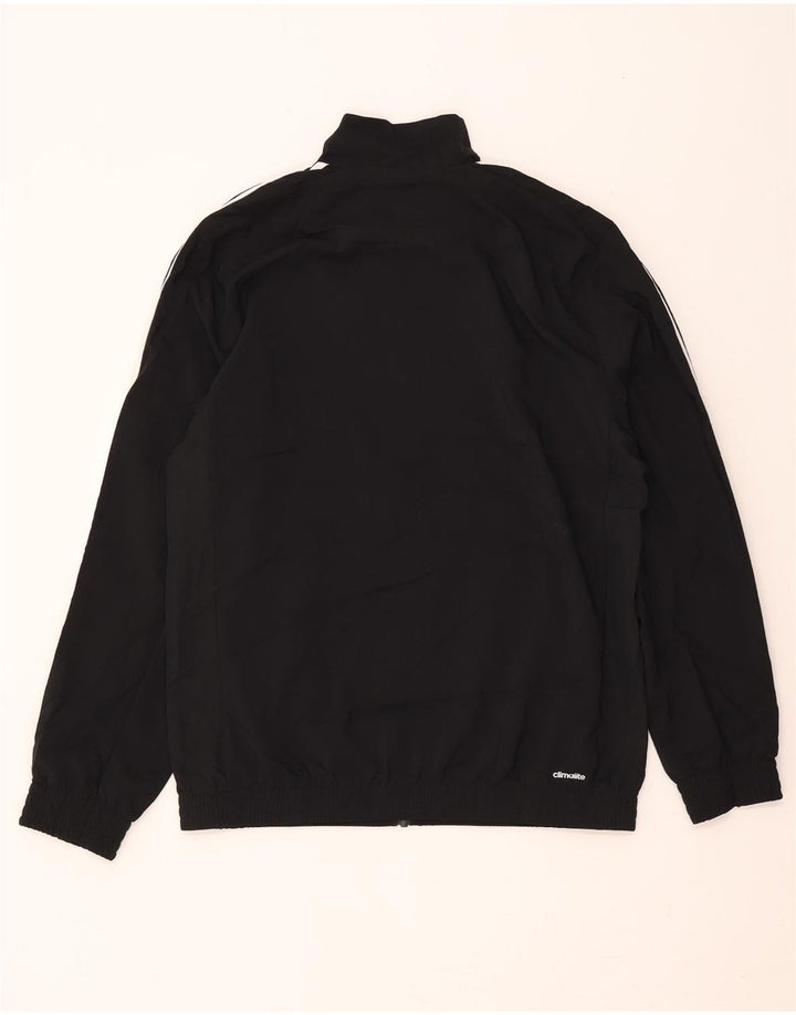 Giacca da tuta da uomo Adidas Climalite UK 42/44 grande poliestere nero