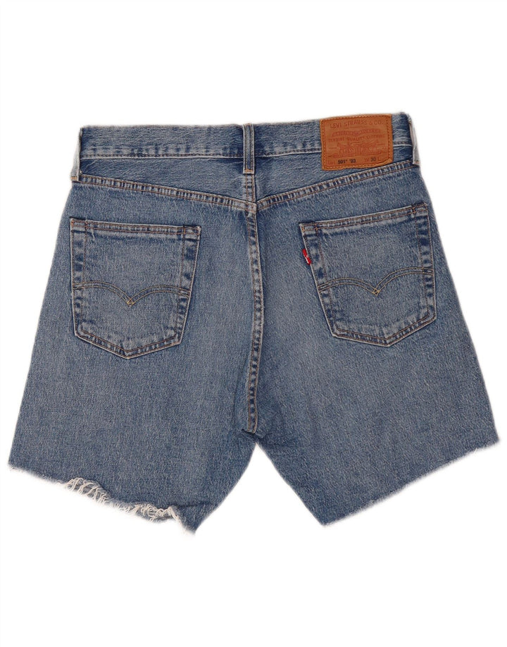 Pantaloncini di jeans Levi's 501 da uomo W30 in cotone blu medio