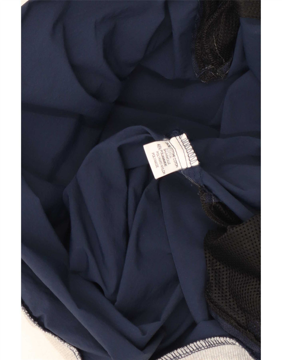 Top tuta sportiva pullover vintage da uomo con zip e collo 2XL Blu navy Colourblock