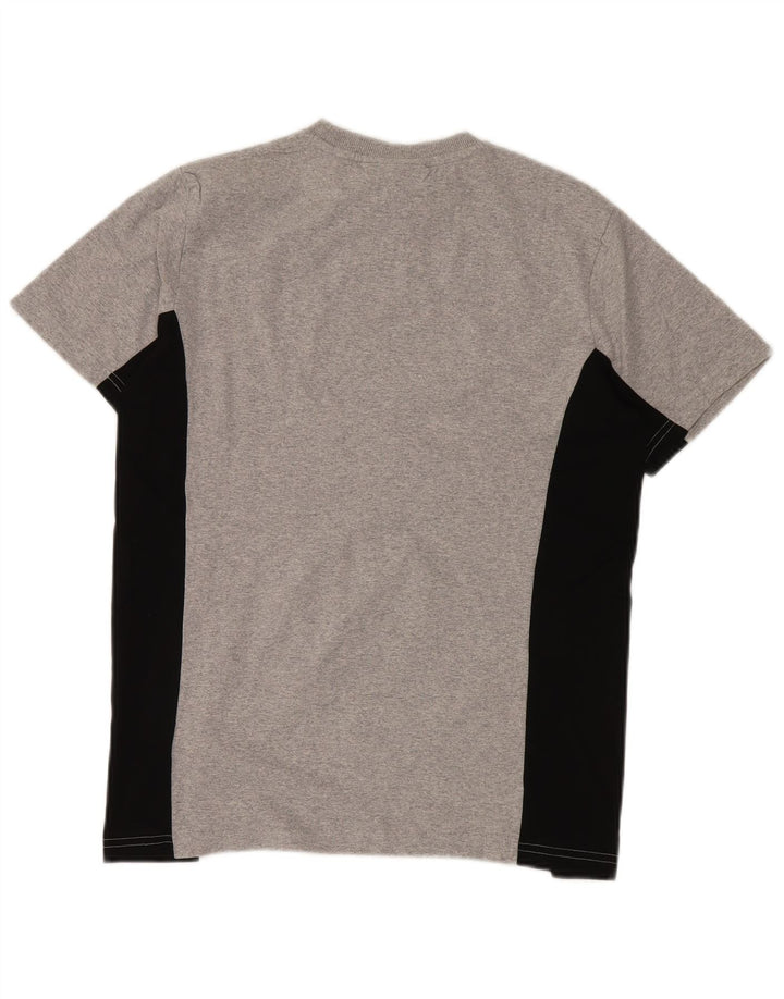 T-shirt Fila da uomo Top XS in cotone color block grigio