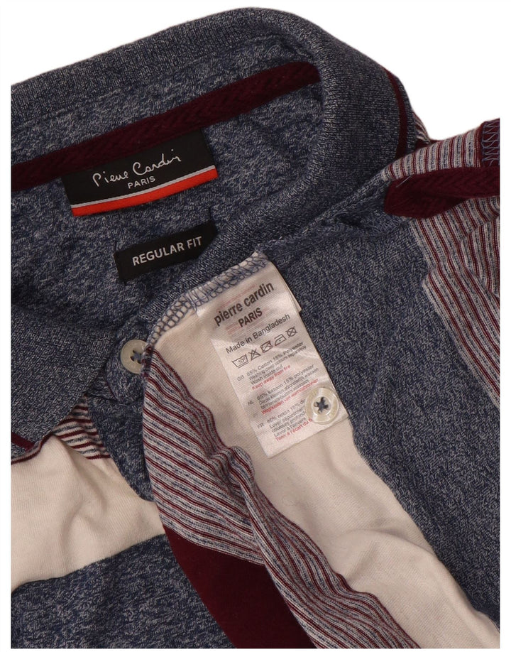 Polo da uomo dalla vestibilità regolare Pierre Cardin a righe medie multicolore