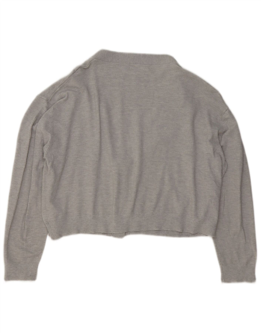 Maglione cardigan oversize corto da donna French Connection UK 10 piccolo grigio