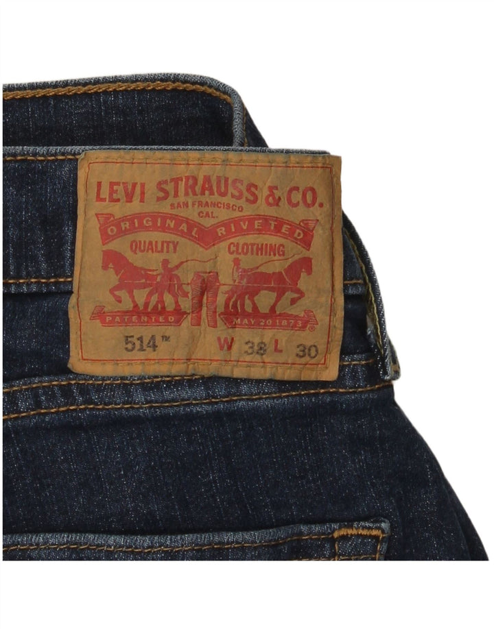 Jeans dritti da uomo Levi's W38 L30 in cotone blu