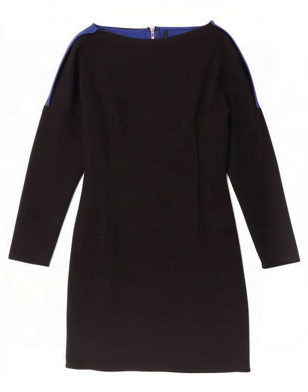 Abito tubino a maniche lunghe da donna Benetton UK 8 Small Nero