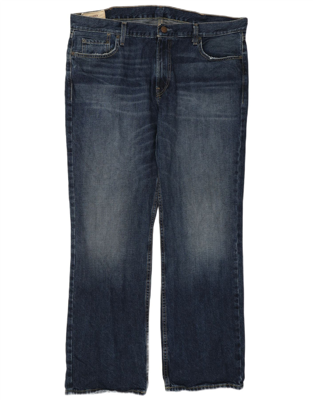 Jeans Hollister Bootcut da uomo W38 L30 in cotone blu navy