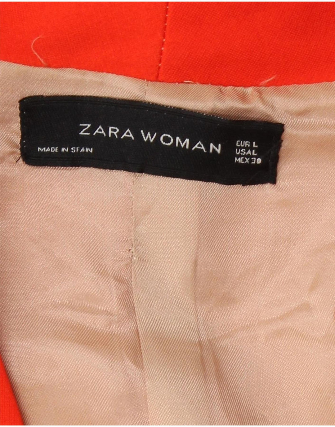 Giacca Bolero da donna Zara UK 14 grande viscosa arancione