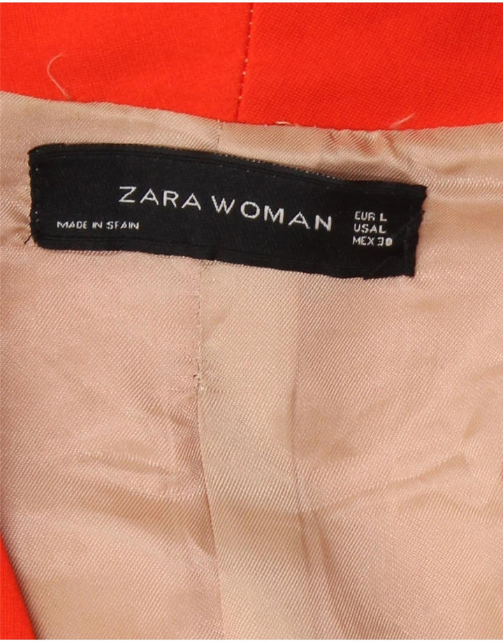 Giacca Bolero da donna Zara UK 14 grande viscosa arancione