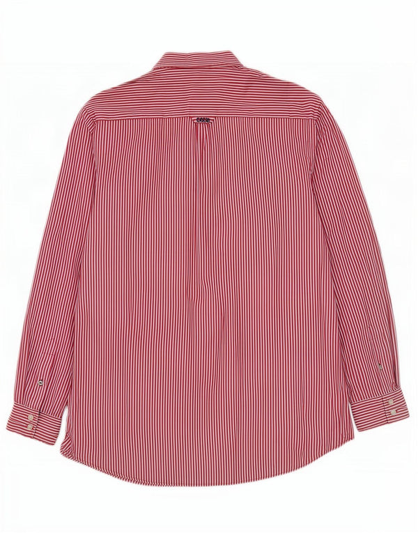 Crew Clothing Camicia da uomo dalla vestibilità classica XL in cotone gessato rosso