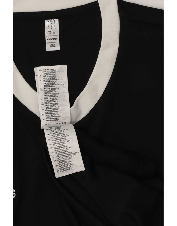 Maglietta Adidas Aeroready da uomo, grande, in poliestere nero