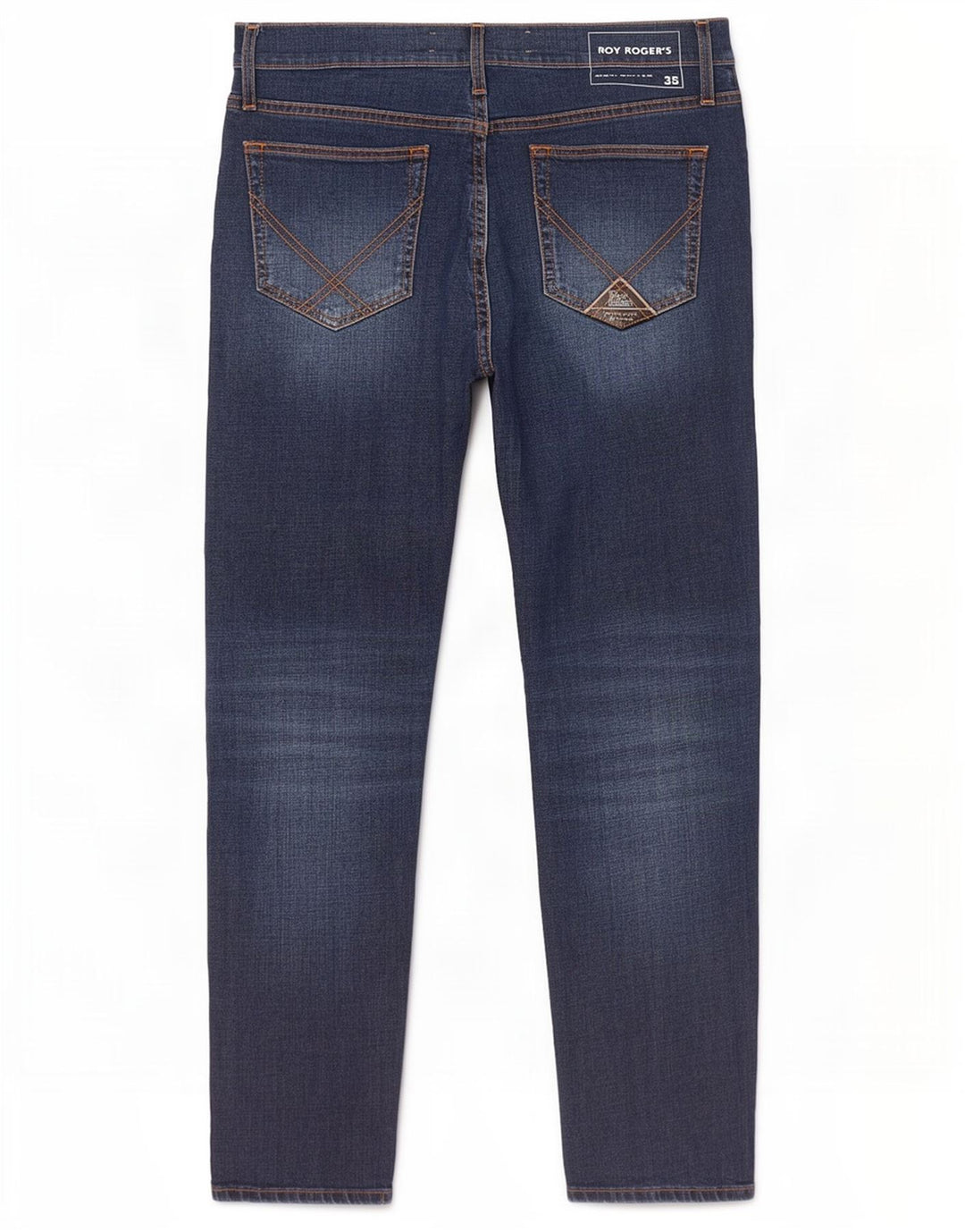 Jeans slim da uomo Roy Rogers W35 L30 cotone blu