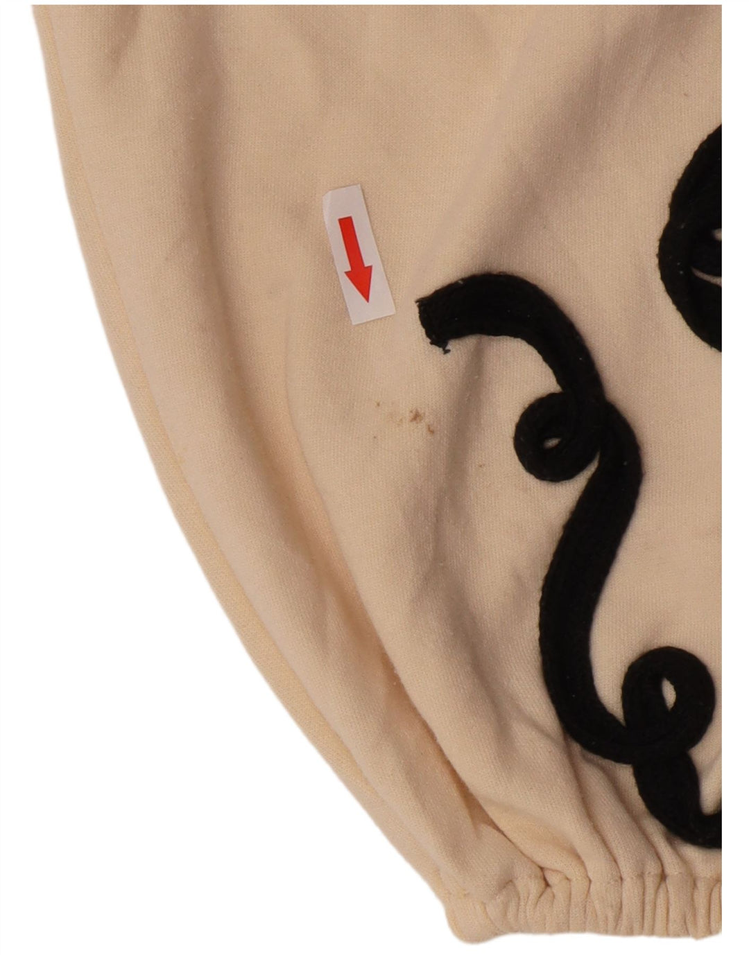 Felpa corta oversize da donna Zara UK 10 piccola beige