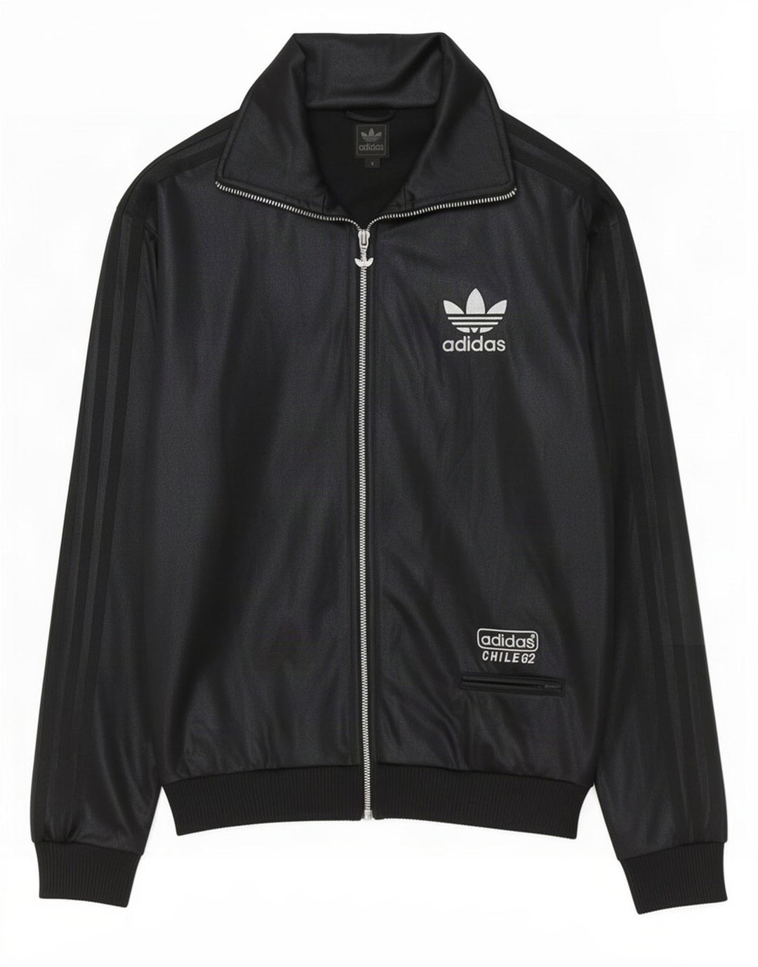 Giacca da allenamento Adidas Chile 62 da uomo, piccola, in poliestere nero